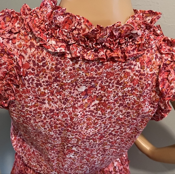 Poupette St. Barth Trina Ruffled Mini Dress Size XS New With Tags - Picture 11 of 16